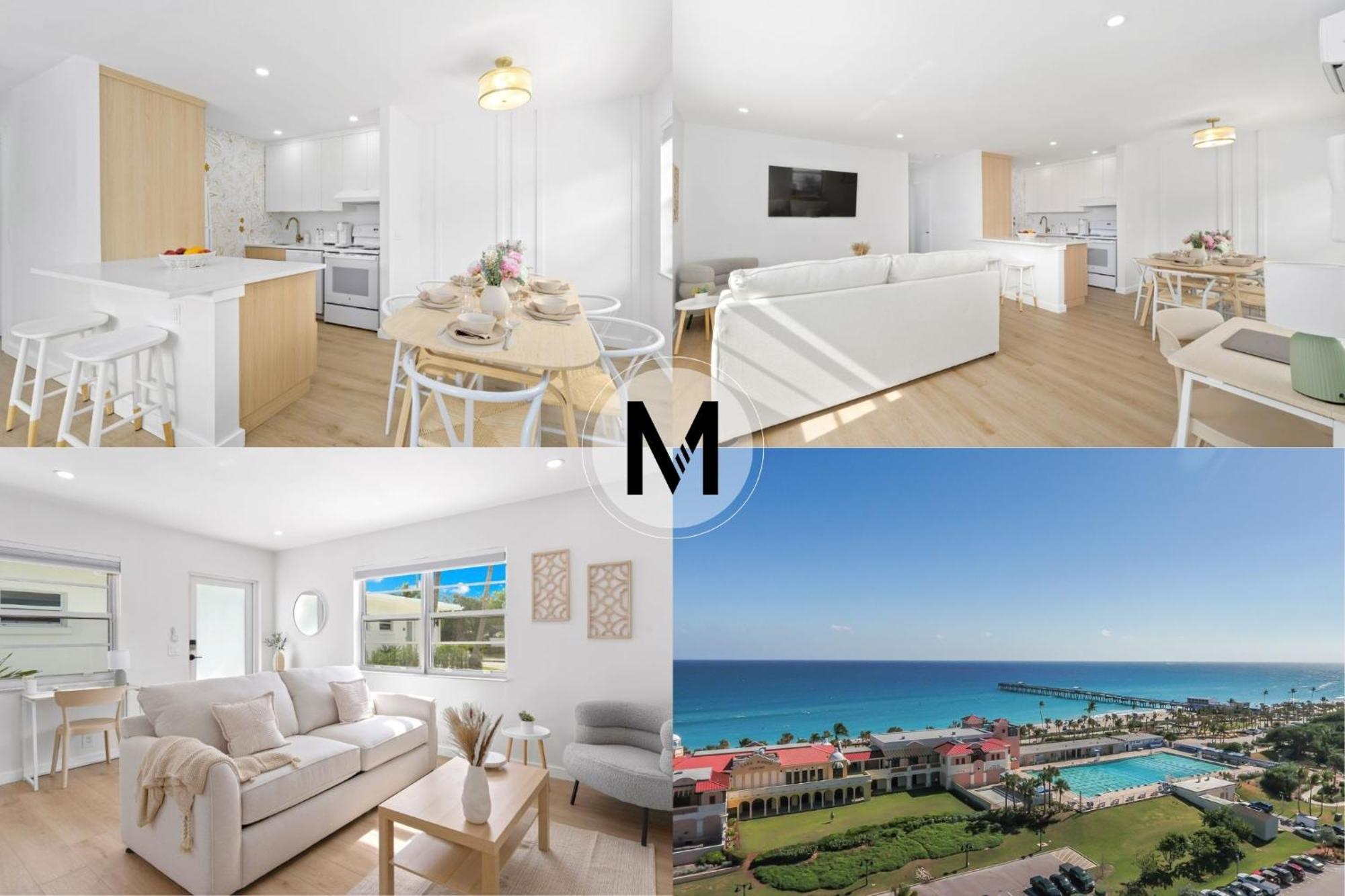 M Lake Worth Beach - Modern Villas Near West Palm Beach, Chic Retro Vibes, King Bed, Cozy Backyard, Bbq, Workspace, High-Speed Internet, Free Parking, 5 Minutes To Downtown & Beach Extérieur photo